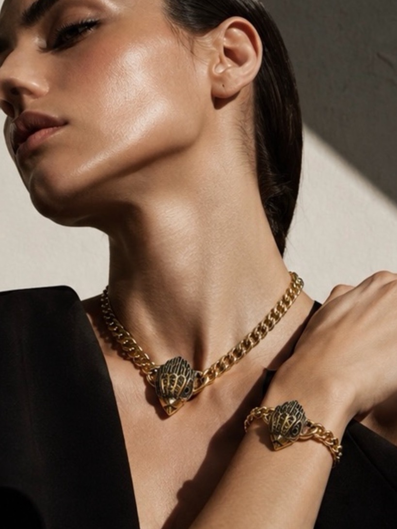 Kurt Geiger Regal Eagle Necklace Bracelet Set